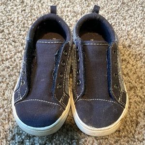 Baby/Walker Wonder Nation Navy blue slip on shoes